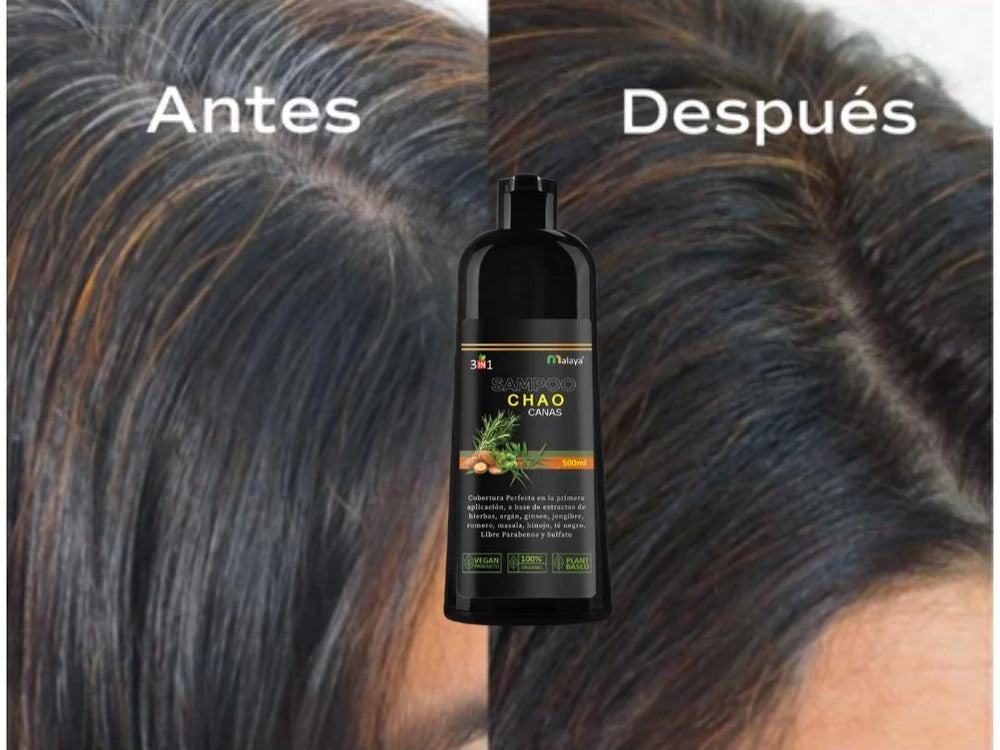 SHAMPOO CHAO CANAS +TRATAMIENTO ACTIVADOR - UNA REVOLUCIÓN EN TU MIRADA